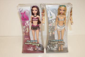 Barbie - Barbiepop MATTEL 2 Dolls My Scene Super Bling J1155