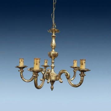 Targetti - Lustre - lustre - anticato - Candélabre en laiton