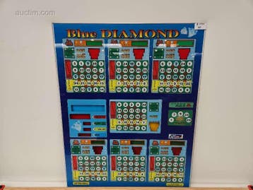 Originele frontplaat van bingo- en spelautomaat..., Nieuw