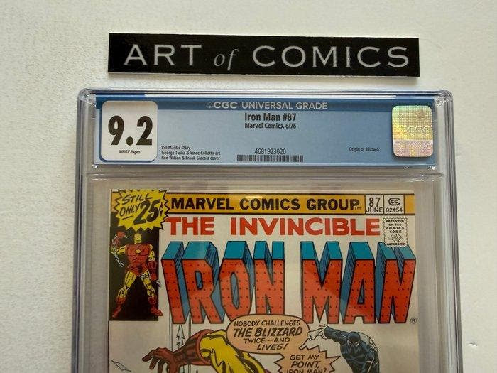 Iron Man #87 - Origin of Blizzard - CGC Graded 9.2 - 1, Boeken, Strips | Comics