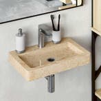 vidaXL Wastafel wandgemonteerd 38x24x6,5 cm marmer, Doe-het-zelf en Bouw, Verzenden, Nieuw