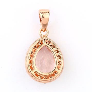 Zonder minimumprijs - Hanger - 14 karaat Roségoud - 1.62ct.