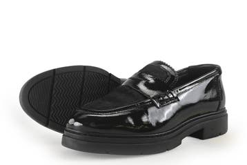 Manfield Loafers in maat 39 Zwart, Kleding | Dames, Verzenden, Zwart, Overige typen, Zo goed als nieuw