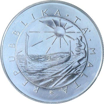 Malta. 5 Pounds 1977 Xarolla windmill KWALITEIT (Zonder