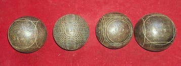 Ornement décoratif (4) - Bocce de pétanque - France - Boules