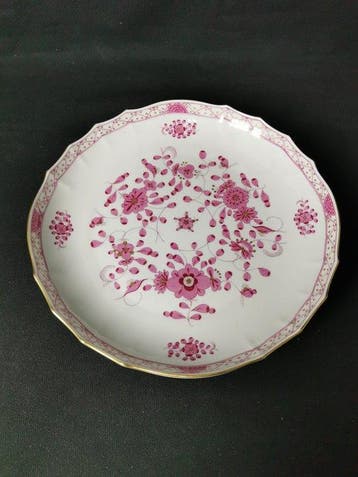 Meissen - Ricco dipinto indiano viola - D.28cm - 1.Wahl - In