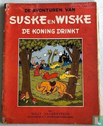 Suske en Wiske - De koning drinkt - 1950, Boeken, Stripverhalen, Gelezen, Eén stripboek, Verzenden