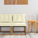 vidaXL Buiten Middelste sofa Massief acaciahout en, Verzenden
