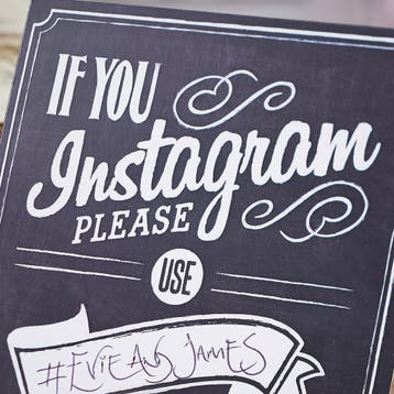 Bruiloft Tafeldecoratie Krijtbord Instagram, Verzenden, Nieuw