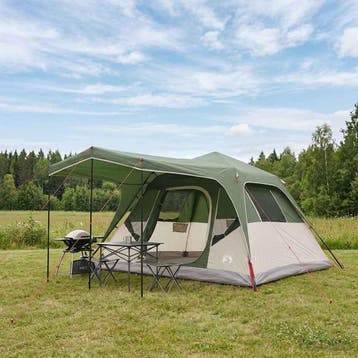 vidaXL Familietent met dak Groen 305 x 275 x 190 cm, Verzenden, Nieuw