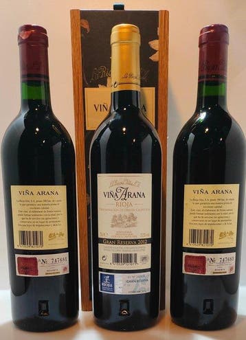 1996 (x2) & 2012 La Rioja Alta, Viña Arana - Rioja Reserva,, Nieuw