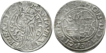 Mariengroschen o J (1557) Herforg Abtei: Anna von Limburg..., Postzegels en Munten, Verzenden, België