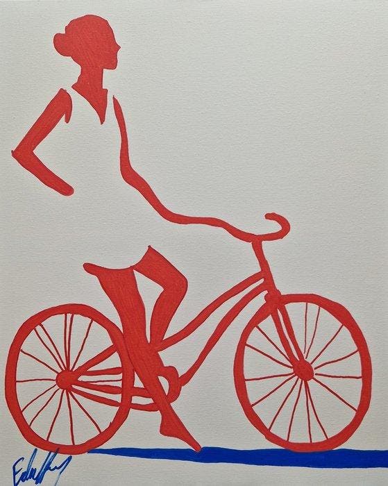 Henry Escobar - Rouge Liberté, Antiek en Kunst, Kunst | Designobjecten