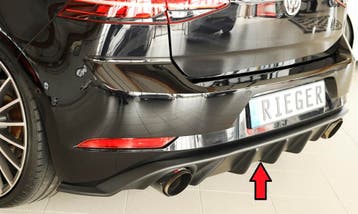 Rieger diffuser | Golf 7 GTI: 2017-2020 (vanaf Facelift) - 3, Auto diversen, Tuning en Styling, Verzenden