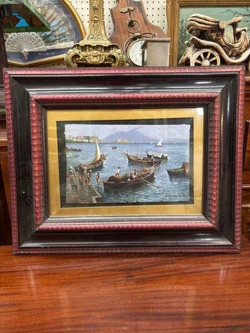 Attilio Pratella (1856-1949), attribuito a - Pescatori nel