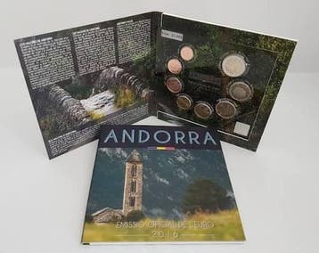 Andorra. Year Set (BU) 2016/2017 (2 sets) (Zonder, Postzegels en Munten