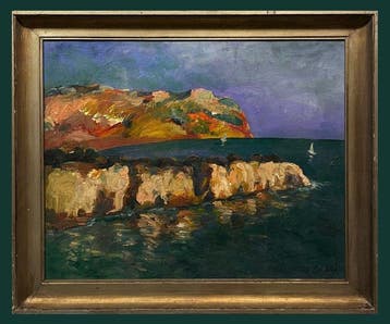 Xavier Cardellà (c. 1950) - Falaises au Port de Pollença