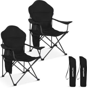 2dekans | TRVLMORE Campingstoelen XXL - Opvouwbaar - 2-Pack, Ophalen of Verzenden