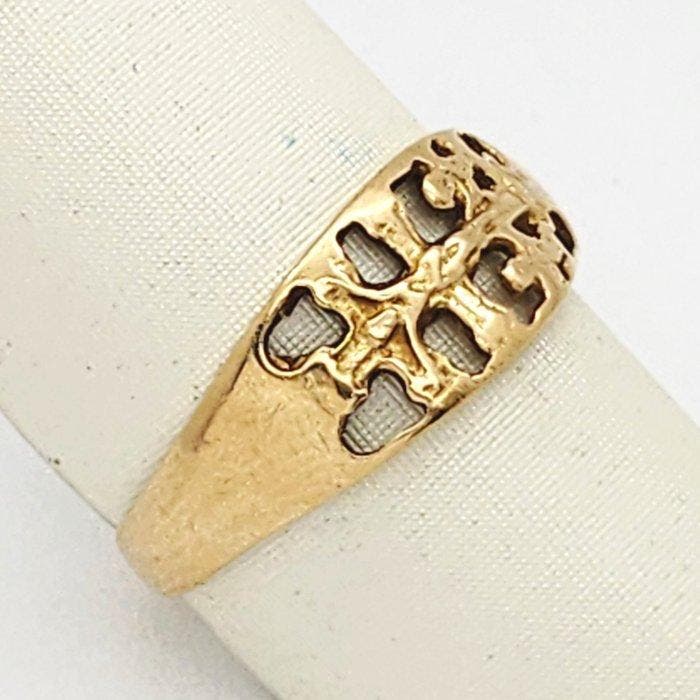 Ring - 18 karaat Geel goud, Handtassen en Accessoires, Ringen