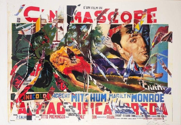 Mimmo Rotella (1918-2006) - La Magnifica preda (The, Antiquités & Art, Antiquités | Autres Antiquités