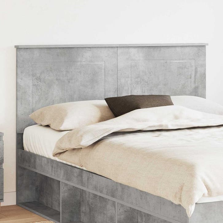 vidaXL Hoofdbord Beton Grijs 100 cm Geconstrueerd hout, Huis en Inrichting, Slaapkamer | Bedden, Nieuw, Verzenden