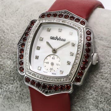 Geovani - Diamond Swiss Made Watch - GOL593-SL-D-5 - Zonder, Handtassen en Accessoires, Nieuw