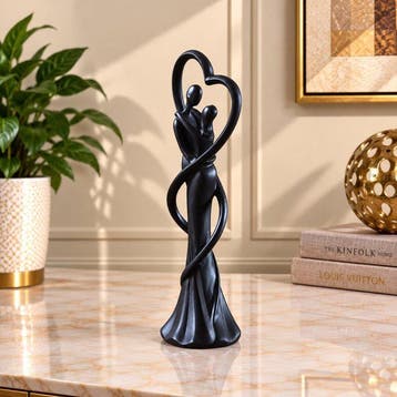 Decoratief ornament - Modern Couple Embrace Sculpture Love