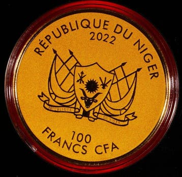Verenigde Staten, Niger. 100 Francs 2022 / 1933 Double Eagle