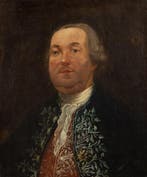 Scuola francese (XVIII) - Portrait of a high-ranking, Antiek en Kunst, Kunst | Schilderijen | Klassiek