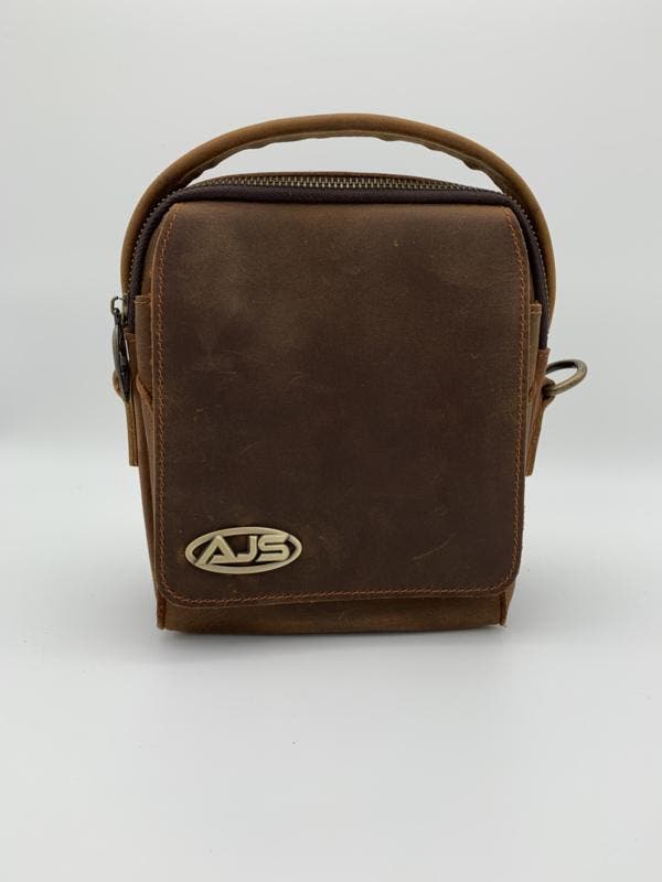 Handtas bruin leren crossbody bag 100% leer, Autos : Pièces & Accessoires, Autres pièces automobiles, Enlèvement ou Envoi