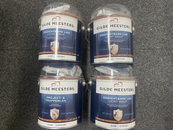 Veiling - 4x Gilde Meesters Onzichtbare Lak – Licht Hout ?, Nieuw
