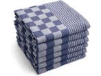 Veiling - 72x Horeca Theedoek - Blauw Geblokt, Huis en Inrichting, Keuken | Textiel, Nieuw