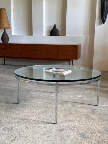 Salontafel - Glas, Chroom