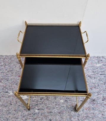 Bar cart met Uitneembare Dienblad - Bijzettafels - Zwart, Nieuw