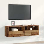 vidaXL TV Wandkast Oud hout 100 x 30 x 30 cm Bewerkt hout, Huis en Inrichting, Verzenden, Nieuw