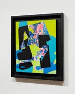 Lady M (1981) - Danse des éléments, œuvre originale sur bois, Antiek en Kunst