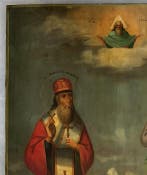 Icoon - Twee heiligen - Hout, Antiek en Kunst
