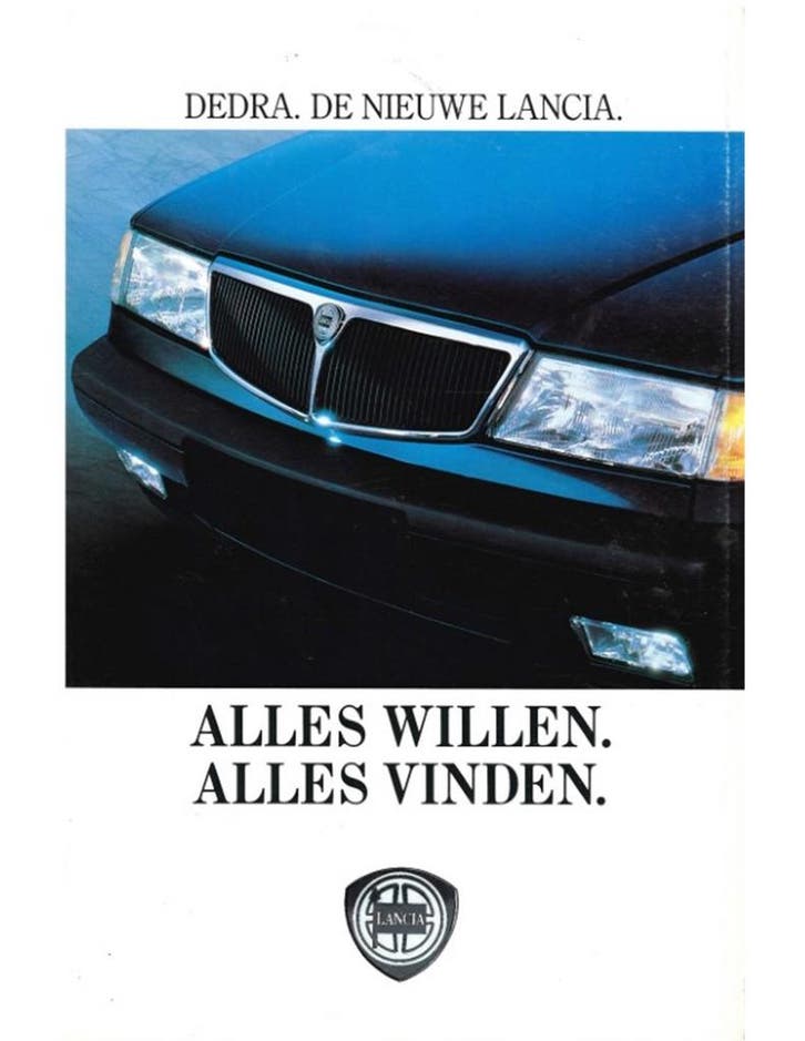 1990 LANCIA DEDRA BROCHURE NEDERLANDS, Livres, Autos | Brochures & Magazines