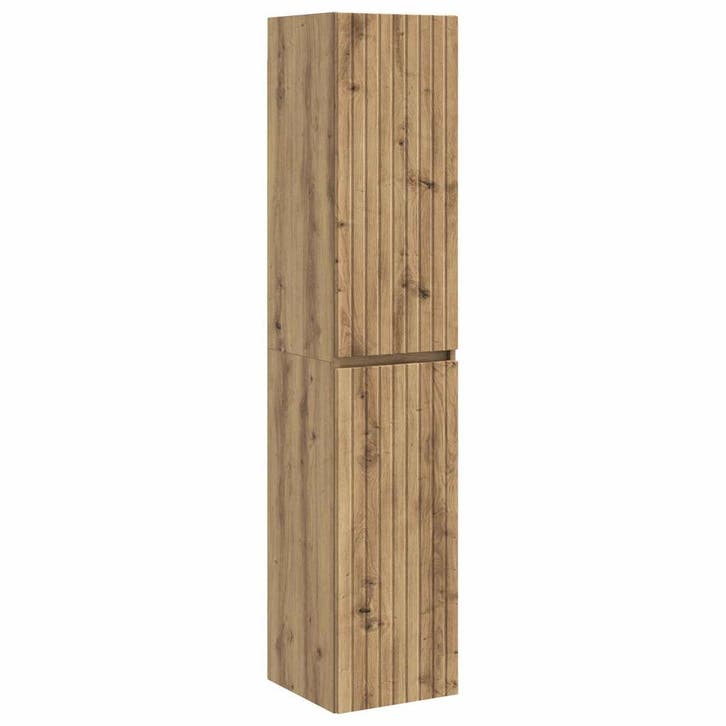 vidaXL Wandgemonteerde Badkamerkast Artisanaal eiken, Maison & Meubles, Tables | Coiffeuses, Envoi