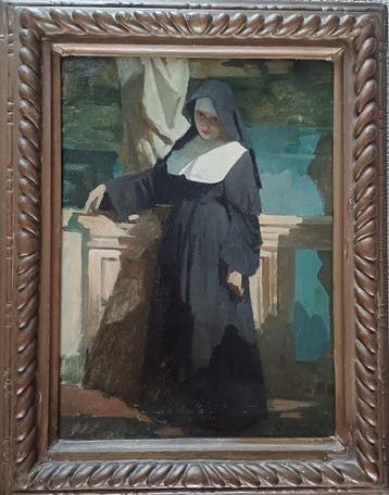 Attribuito a Odoardo Borrani (1833-1905) - La suora nel