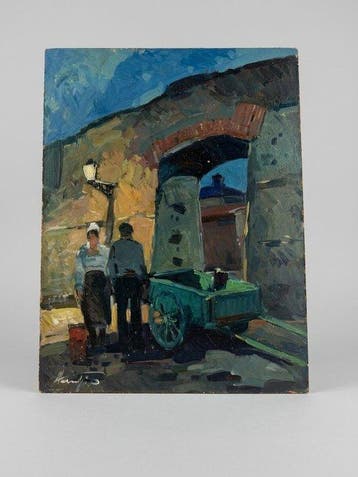 Piero Marchi (1917-2002) - Vecchie Mura, Antiek en Kunst