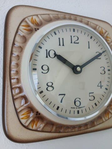 Wandklok - Haller, Junghans - Vintage Keramiek - 1970-1980 -