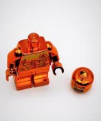 Lego Minifiguur - DC Comics - Chrome Plated Orange Human, Nieuw