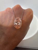 Collier - 14 carats Or blanc - 10.10ct. tw. Rose Diamant, Nieuw