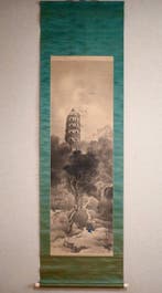Nachtlandschap - Schiefe Toren en Landschap - hangende rol -