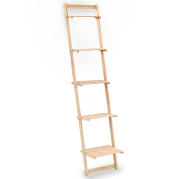 vidaXL Wandrek ladder 41,5x30x176 cm cederhout, Verzenden, Nieuw