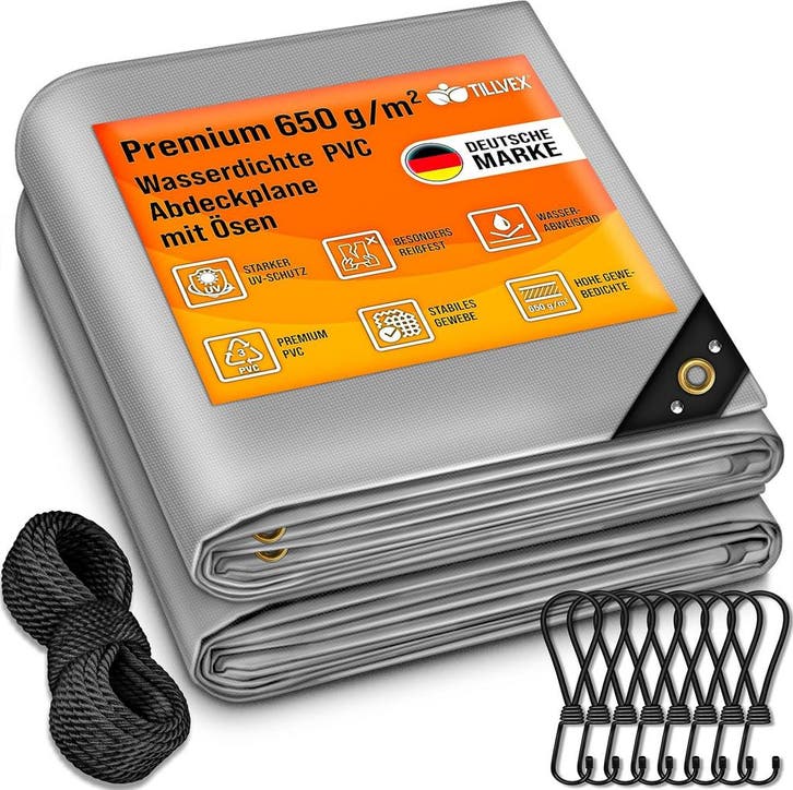 Afdekzeil - Scheurbestendig en Waterbestendig Zeil - 4x8 m -, Bricolage & Construction, Bâches & Films, Envoi