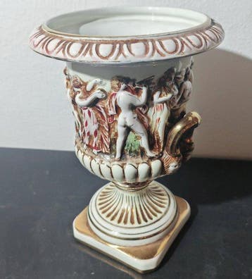 Capodimonte - Urne - Baroque - Faïence - Vase/urne BAROCCO, Antiek en Kunst
