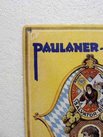 Paulaner - Affiche publicitaire de bière de la brasserie