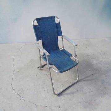 Klapstoel - Aluminium - vintage reisstoel, Antiek en Kunst